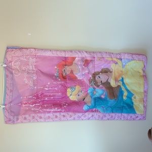 Disney Princess Glitter & Glamour Zip Up Sleeping Bag PINK